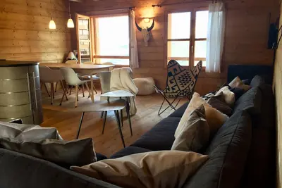 Image de T4 standing Pra Loup 1600 sauna park privé 50m des pistes \/office de tourisme