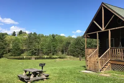 Image de Étang, cheminée, pas d'animaux, près de Blue Ridge Parkway,