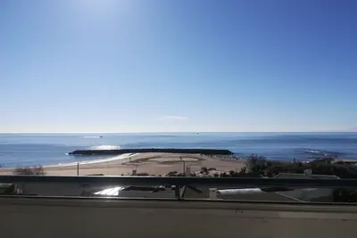 Rochelongue, Magnifique vue sur la mer, accès direct plage Piscine