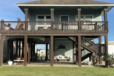 Image de Terrasse sur le toit avec vue panoramique sur l'eau de Port O'Connor!