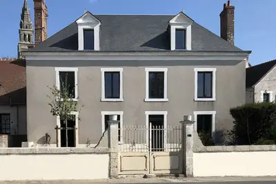 Image de Chez Lulu, maison de bourg vue sur le Beuvron