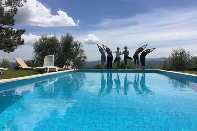 Image de Maison individuelle avec parc et piscine surplombant les Apennins Toscano-Émiliens
