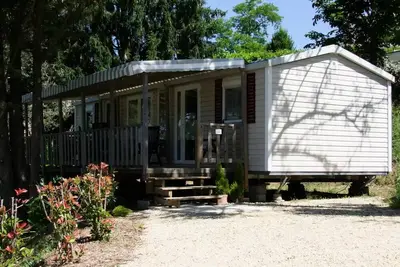 Image de Mobile Home 3 chambres - 2 salles de bain Apollon Riviera 40 m² - terrasse couverte de 18 m² 6 personnes
