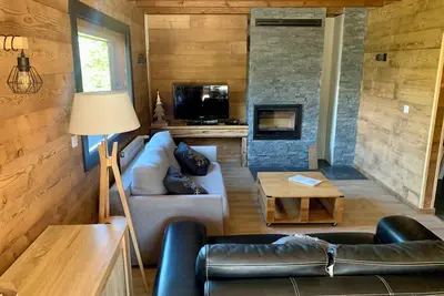 Image de Confortable T3 de 85 m² a l etage d un chalet, vue panoramique sur les montagnes