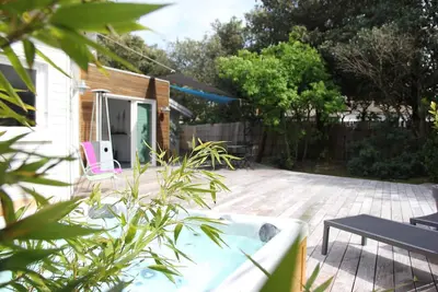 Image de belle maison contemporaine en ossature bois à St Trojan les Bains (Ile D'Oleron)