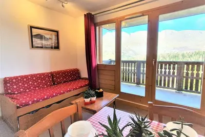 Image de À 200m des pistes de ski, 3ème étage, balcon, télévision, casier à ski, 32m², Superdévoluy