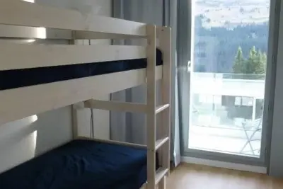 Image de 100m des commerces, 3ème étage, vue montagne, balcon, télévision, 46m², Flaine