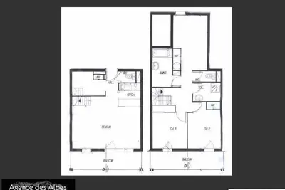 Image de 150m des commerces, 2ème étage, télévision, casier à ski, 81m², Les Menuires