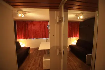 Image de 10m du centre station, 5ème étage, télévision, casier à ski, 16m², Tignes