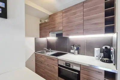 Image de 100m des commerces, 2ème étage, vue montagne, télévision, 30m², Flaine