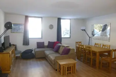 Image de 100m des commerces, 3ème étage, vue montagne, télévision, 60m², Flaine