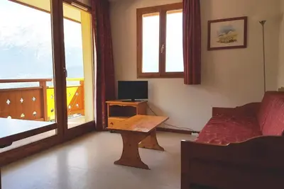Image de Wifi, 2ème étage, vue montagne, balcon, télévision, casier à ski, 49m², Valfréjus