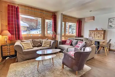 Image de 3ème étage, balcon, casier à ski, 57m², Méribel-Mottaret