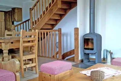 Image de Balcon, cheminée ou poêle à bois, télévision, casier à ski, 135m², Les Menuires