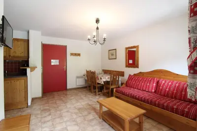 Image de 2ème étage, balcon, parking, télévision, casier à ski, 40m², Val Cenis