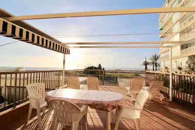 Image de En front de mer terrasse vue mer quartier animé de Salou Port Aventura a 5mn