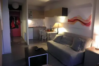 Image de Wifi, 25m du centre station, terrasse, parking, télévision, casier à ski, 23m², Chabanon-Selonnet