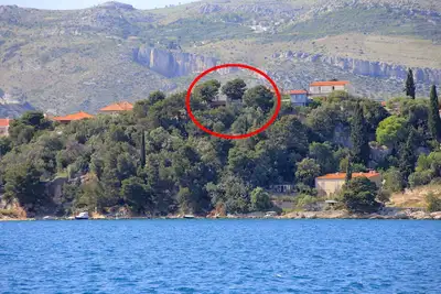 Image de Appartement d'une chambre avec le balcon et la vue sur le mer Trogir (A-16725-a)