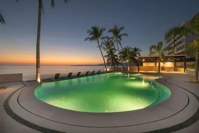 Image de B & B au bord de la plage de Casajj Bucerias, Golden Zone, accessible