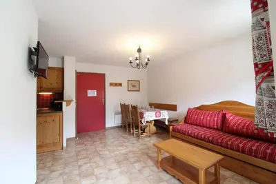 Image de 2ème étage, balcon, parking, télévision, casier à ski, 40m², Val Cenis