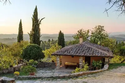 Coucher de soleil sur le Chianti Classico