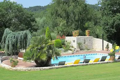 Image de L'Oasis De Boisset : Mas 5*, 3 min d'Anduze, Piscine privée chauffée, 12/15 pers