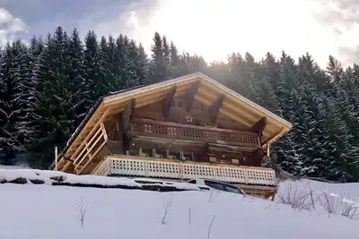 Image de Chalet suisse avec bain à remous