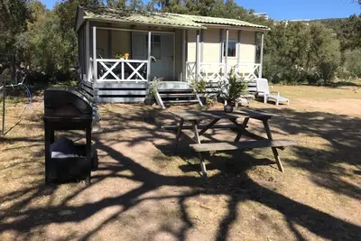 Image de Chalet à 20 minutes à pied de la plage dans un Ranch