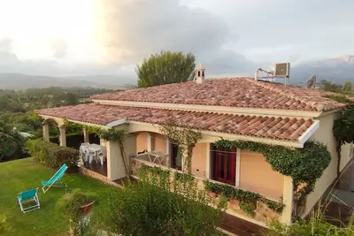 Maison de vacances avec vue sur la mere