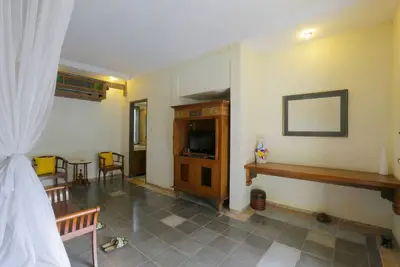 Image de Villa de 2 chambres, salon à ciel ouvert avec vue sur le parc et les rizières