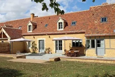 Image de Longère percheronne de charme avec équipements modernes, jardin, terrasse, vélos gratuits et espace adapté Pmr