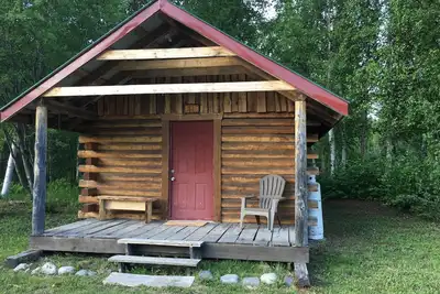 Image de Byers Creek Lodge Eagle Cabine dans le parc d'État de Denali Trapper Creek en Alaska