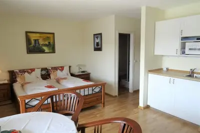 Image de Appartment 4, 1 Wohn-/Schlafzimmer, großer Balkon, Pantryküche, max. 2 Personen