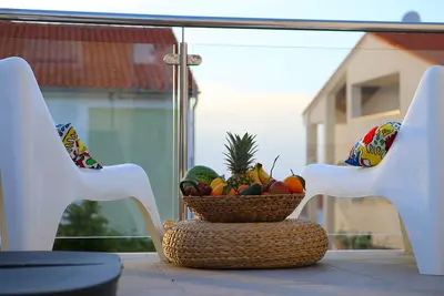 Appartement Melin: Appartement 1 Chambre avec Terrasse et Vue sur la Mer