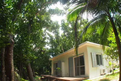 Image de Okinawa, île d'Iriomote. À seulement 20 minutes à pied de la plage, c’est la pièce idéale pour que les familles soient guéries par le bruit des ondulations.