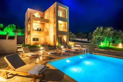 Villa avec piscine privée Mimis nr Almyrida & Kalyves