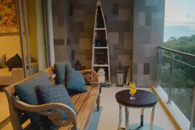 Image de Appartement de luxe moderne + ethnique 1 Br avec vue sur la baie de Jimbaran, ramassage gratuit!