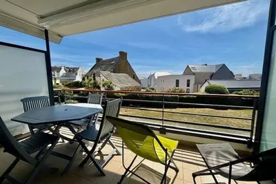 Image de Appartement 2p à Quiberon, 43m², Balcon, Parking, Wifi, 3 étoiles, Proche Plage et Centre-Ville