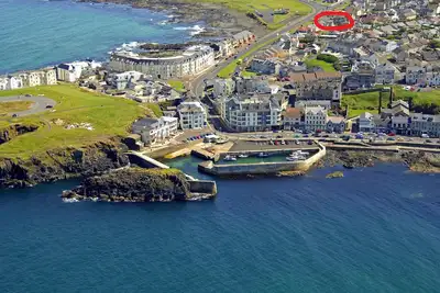 Image de Vue sur la mer fantastique à Portstewart. Idéal pour l'Open 2019 au club de golf de Portrush