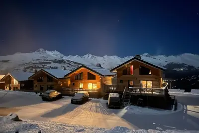 Image de Chalet haut de gamme La Plagne-Les Coches avec superbe vue sur le Mont Blanc