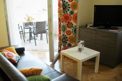 Image de Charmant Appartement Familial, vue Baska, à 150m de la plage de sable