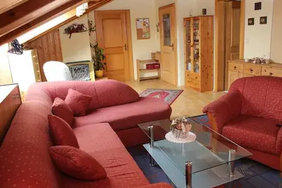 Image de Appartement confortable dans la forêt bavaroise avec jardin, balcon et terrasse