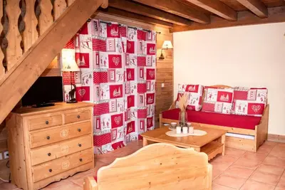 Image de Wifi, 2ème étage, balcon, parking, télévision, casier à ski, 40m², Pra Loup