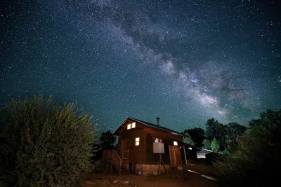Image de Glamping, aventure hors réseau dans notre cabine pacifique sur 10 hectares, tous pour vous
