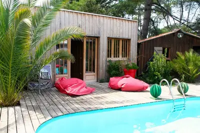 Image de Espace super relaxant avec piscine, terrasse, maison ferret capienne + 2 studios