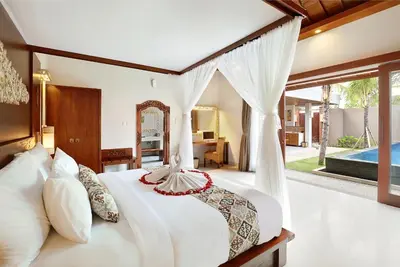Image de Villa d'une chambre avec piscine privée à seulement 5 minutes en voiture de la plage