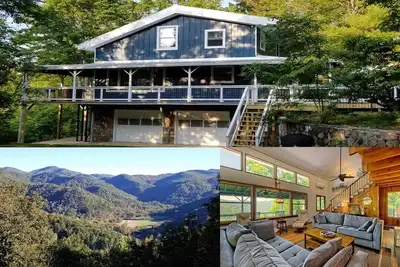 Image de Vues incroyables, récemment rénové, 4 lits King, Tv satellite, animaux acceptés, WiFi, foyer