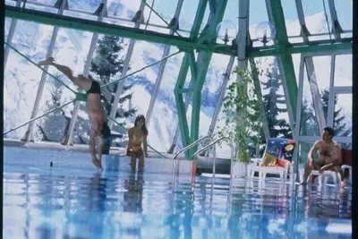 Image de À 150m des pistes de ski, 5ème étage, vue montagne, parking, télévision, casier à ski, 50m²