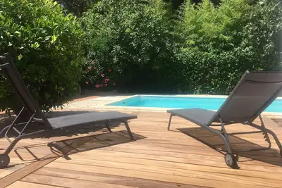 Image de Charmante Villa 180m² 4ch avec piscine entre la plage et le golf.