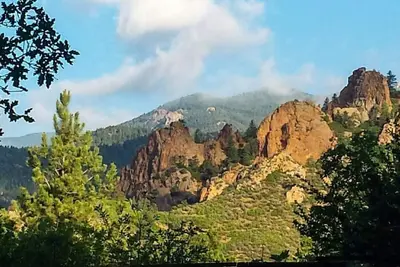 Image de Superbe Canyon Retreat, Vues depuis le porche arrière!